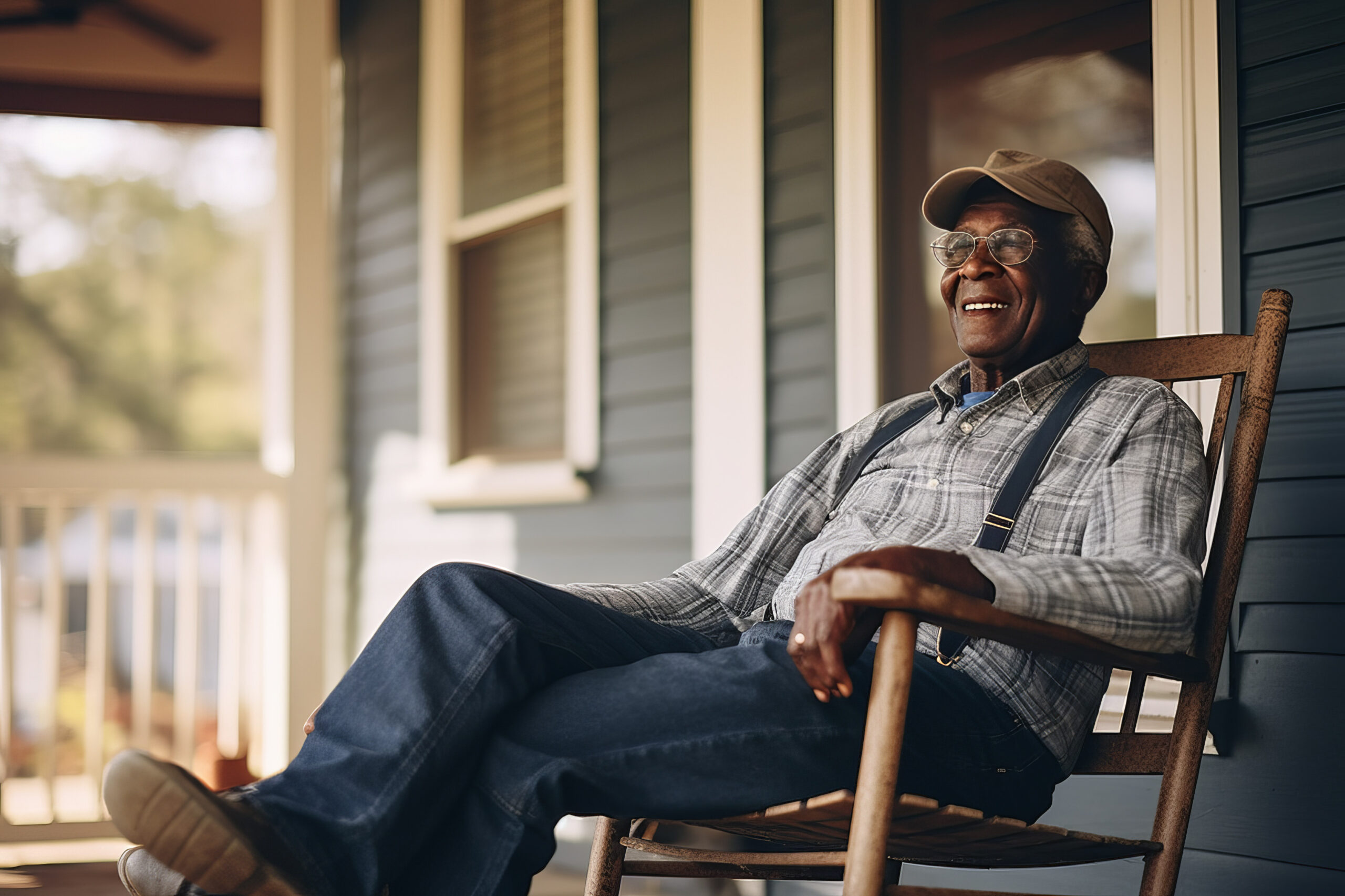 Man in rocking chair